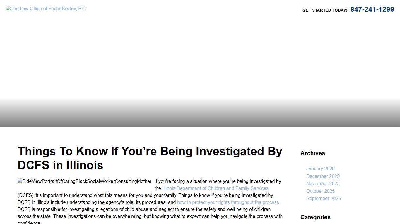DCFS Investigations in Illinois: What You Need to Know